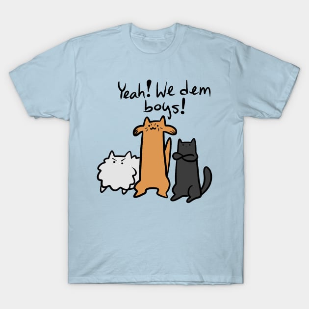 Cat Trio T-Shirt by saradaboru